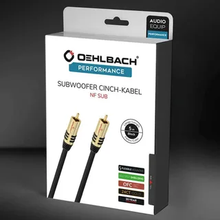 D1c21533 Subwoofer Cinch Kabel 3 M fra Oehlbach – produktbillede 4 af 4