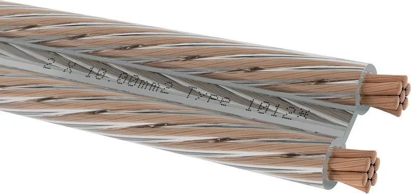 D1C315 Luidsprekerkabel 2 x 10 mm² + 2 x 10 mm² 6 m von Oehlbach in Transparent – Produktfoto