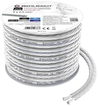 D1C336 Luidsprekerkabel 2 x 2.5 mm² + 2 x 2.5 mm² 1 stuk(s) by Oehlbach in Transparent – product photo 2 of 2