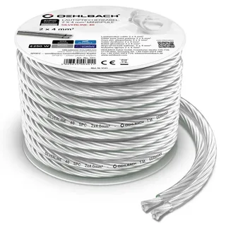 D1C342 Luidsprekerkabel 2 x 4 mm² 1 stuk(s) by Oehlbach in Transparent – product photo 3 of 4