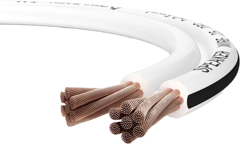 Luidsprekerkabel 2 x 2,5 mm², minihaspel 20 m van Oehlbach in Wit – productfoto