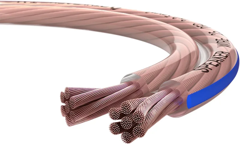 luidsprekerkabel 2 x 2,5 mm² minihaspel 30 meter van Oehlbach in Transparant – productfoto