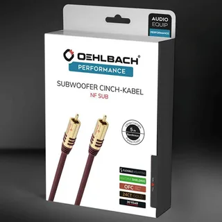 NF Sub Subwoofer-cinchkabel 1 meter by Oehlbach in Bordeaux – product photo 4 of 4