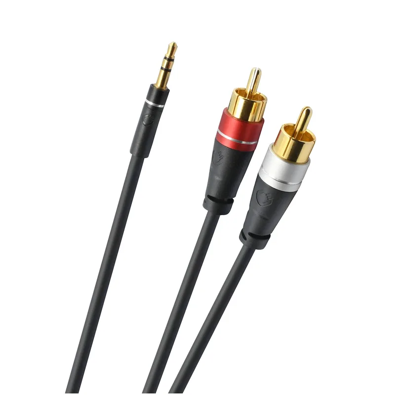 SL AUDIO CABLE 3.5 - 2xRCA 1,0 M Mini jack kabel Zwart by Oehlbach – product photo