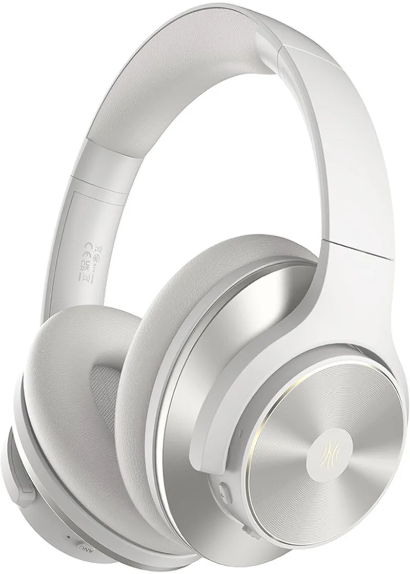 A10 ANC – Over-Ear Bluetooth Koptelefoon – Active Noise Cancelling – Ingebouwde microfoon – 40 uur batterijduur by OneOdio in White – product photo