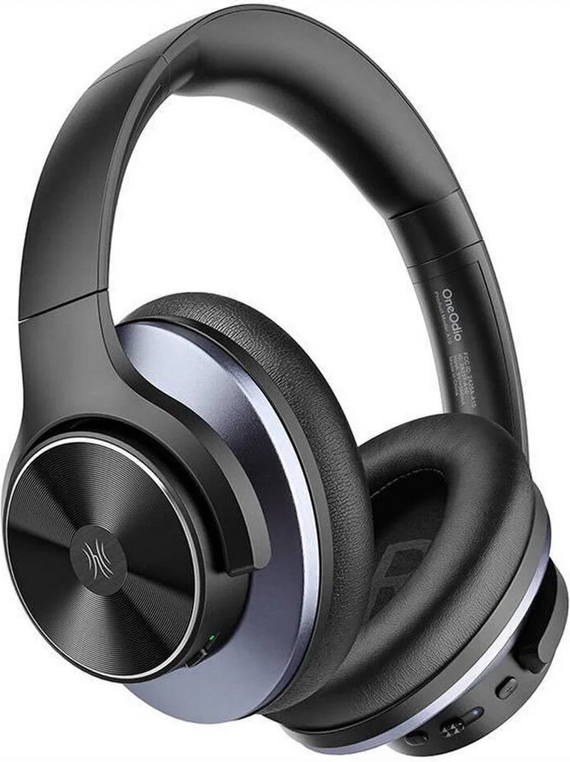 Focus A10 – Zwart/Paars – Over-Ear Bluetooth Koptelefoon – Hybrid ANC – 50H Batterijduur – Dual Device Pairing van OneOdio in Zwart – productfoto
