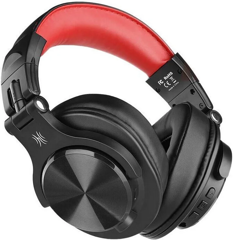 Fusion A70 Zwart/Rood – Draadloze Over-Ear Koptelefoon – DJ & Studio – Hi-Res Audio by OneOdio in Black – product photo