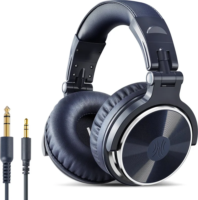 Pro10 - koptelefoon met microfoon - inklapbaar - muziek | studio | DJ van OneOdio in Blauw – productfoto