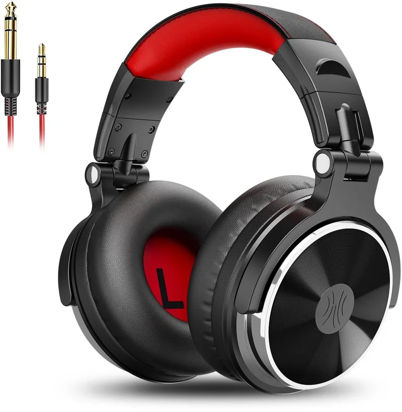 Wired Pro 20 Black-red Headphones van OneOdio in Zwart – productfoto