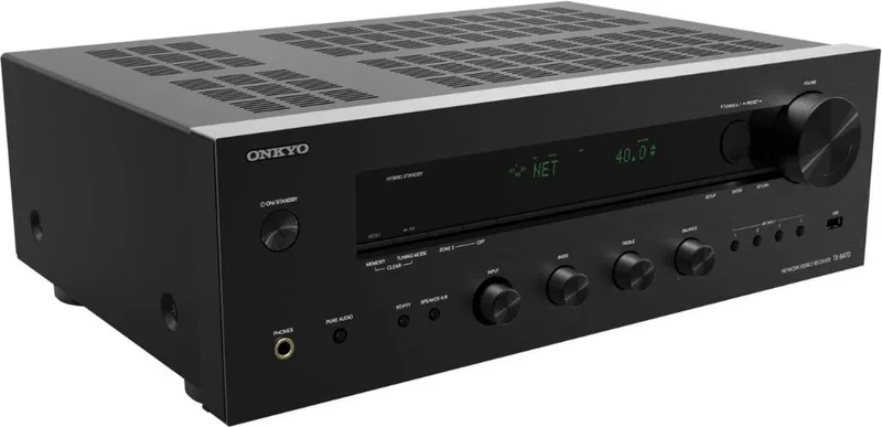 TX-8470 - 2x 110W, Speaker A/B, HDMI 2.1 (4in/1out), 8K, DAB+, Bluetooth, Network, Klipsch Optimized, Sonos, Roon van Onkyo in Zwart – productfoto