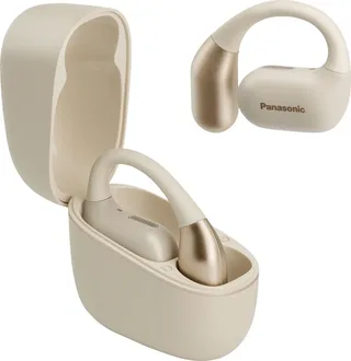 RB-F10DE-C In Ear oordopjes Bluetooth Ruisonderdrukking (microfoon) Oplaadbox, Botgeleiding, Volumeregeling, Touchbesturing, Waterbestendig by Panasonic in Beige – product photo 1 of 2