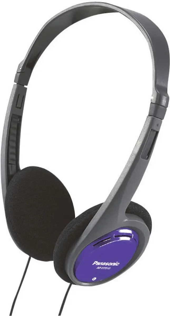 RP-HT010 On Ear Kopfhörer kabelgebunden Schwarz, Blau Leichtbügel fra Panasonic – produktbillede