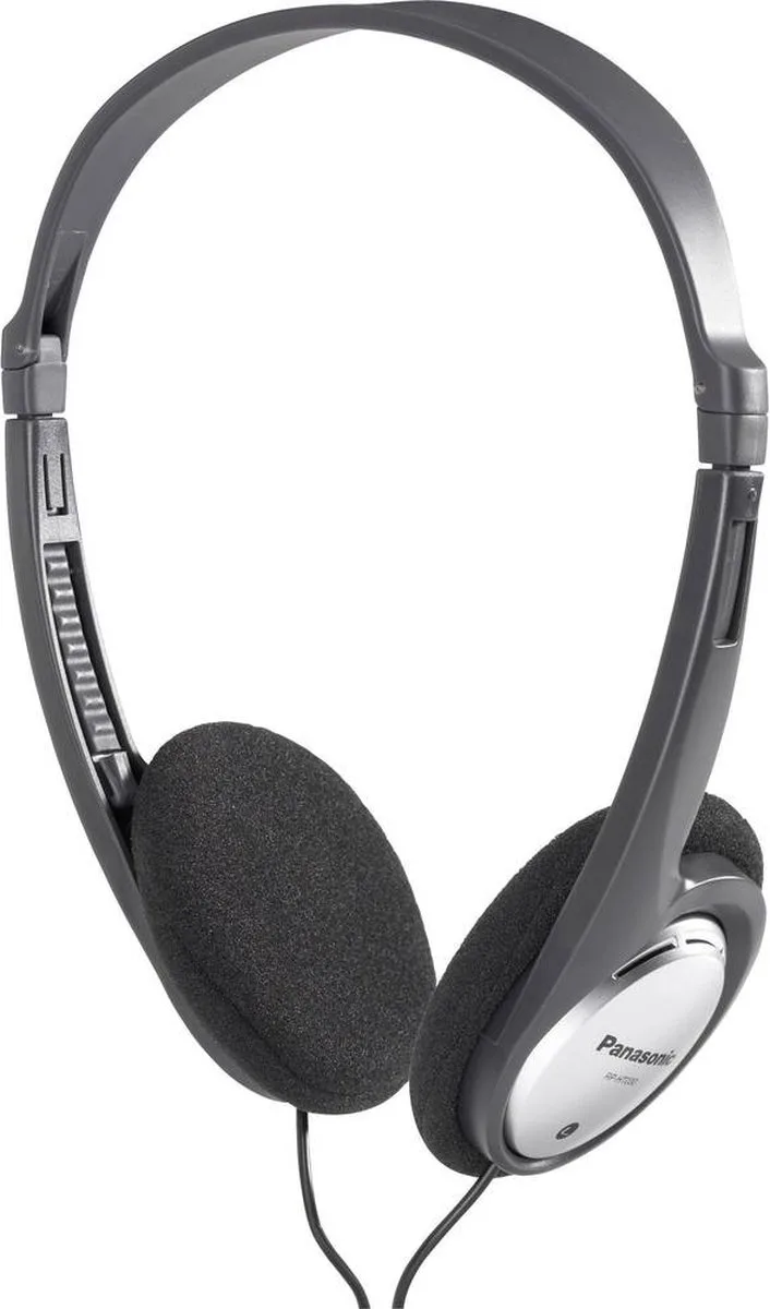 RP-HT030 On Ear koptelefoon Kabel Zwart, Zilver Lichtgewicht van Panasonic in Zwart, Zilver – productfoto 1 van 2
