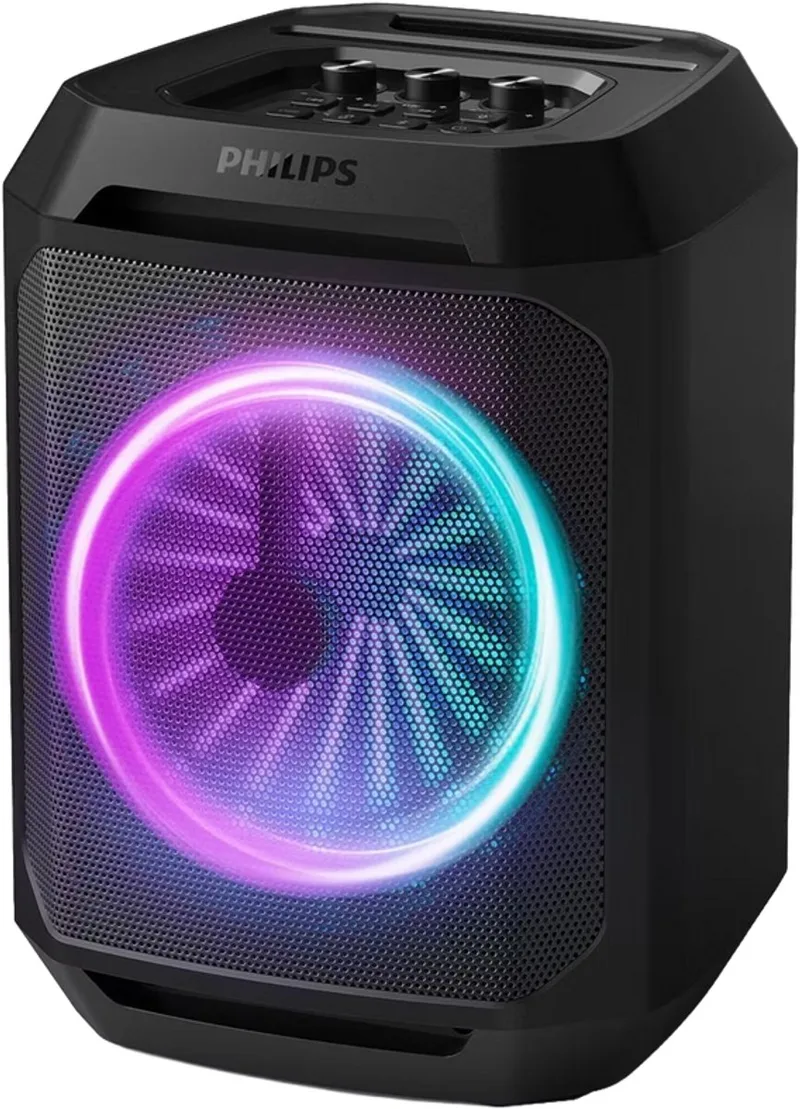 Bluetooth Party Speaker TAX2208 – Karaoke – Feestverlichting – DBB Bass Boost – Tot 7 uur speeltijd-Zwart van Philips in Zwart – productfoto