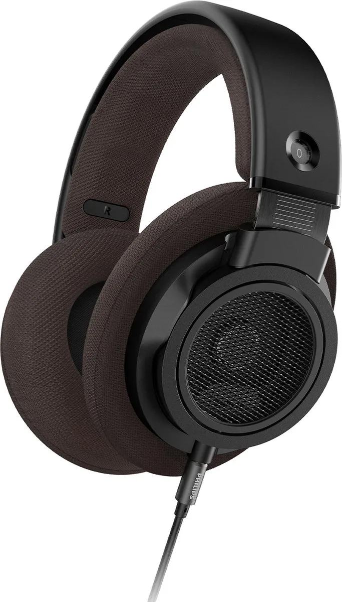 CENTURY RANGE - The Freddie - SHP9500CY/00 HiFi stereo hoofdtelefoon - over ear - 50mm neodymium drivers - 3 meter kabel - open klankkast - duurzame stalen lichtgewicht hoofdband - Bruin/Zwart van Philips in Bruin – productfoto