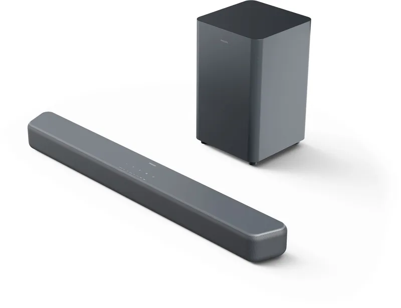 TAB5601/10 - 2.1-kanaals Soundbar - Draadloze Subwoofer - 290W Vermogen - DTS Virtual:X - Dolby Digital Plus - Bluetooth 5.4 - HDMI ARC - USB Audio - Wandmontage by Philips in Gun Metal – product photo