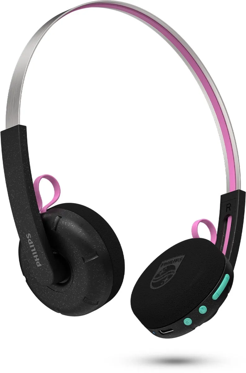 TAMS1BK/00 De Ringo Duo - Draadloze On-Ear Koptelefoon - Bluetooth 6.0 - Tot 26 Uur Batterijduur - USB-C Audio - 40 mm Drivers - Multipoint - Verwisselbare Oorkussens från Philips i Svart – produktbild
