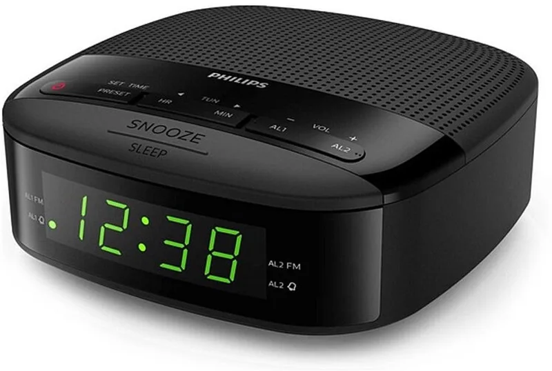 TAR3205 - Klokradio Digitaal van Philips in Zwart – productfoto
