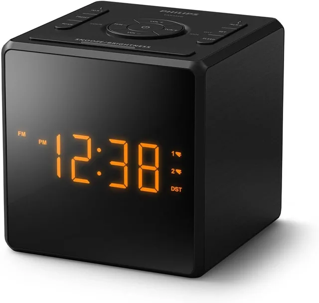 TAR4500 FM-wekkerradio met dubbel alarm en USB-C-oplaadpoort