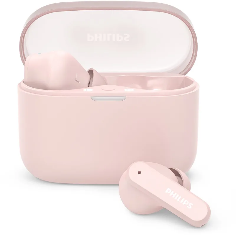 TAT2000 - In-ear oordopjes - 32 uur afspeeltijd - 4 mic technologie - multipoint - IPX4 - Microsoft Swiftpair - aanraakbediening - App control van Philips in Roze – productfoto