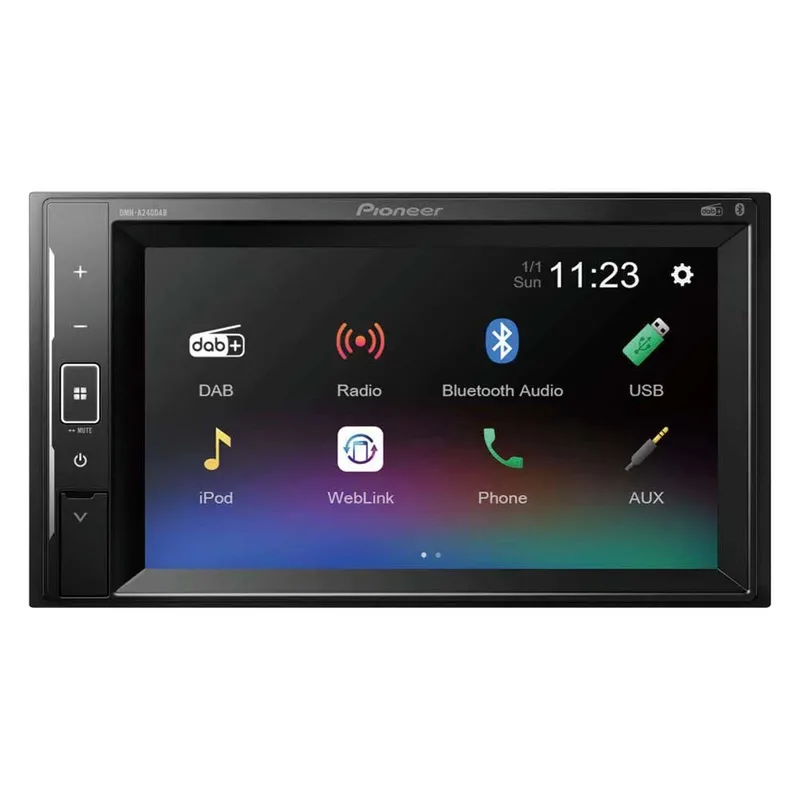 DMH-A240DAB Multimedia Car Radio - Radio / digitale speler by Pioneer in Black – product photo 2 of 2
