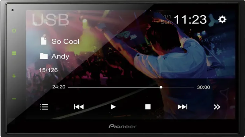 DMH-A340DAB Car radio - DAB radio tuner van Pioneer in Zwart – productfoto