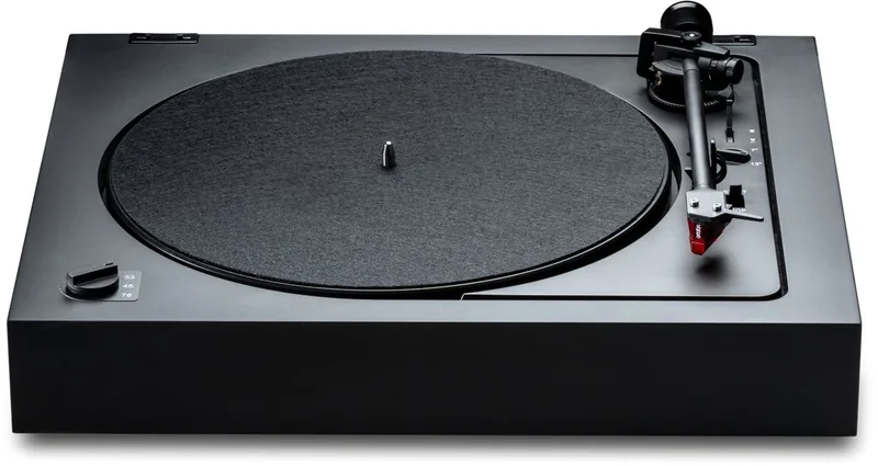 A2 Platenspeler – Volautomatische Platenspeler – Sub-chassis-ontwerp – LP Speler – Auto-stop van Pro-Ject in Zwart – productfoto