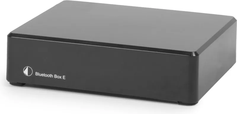 BT Box E HD Bluetooth Ontvanger - Kristalheldere Draadloze Audio - Eenvoudige Connectiviteit - Compact & Modern van Pro-Ject in Zwart – productfoto