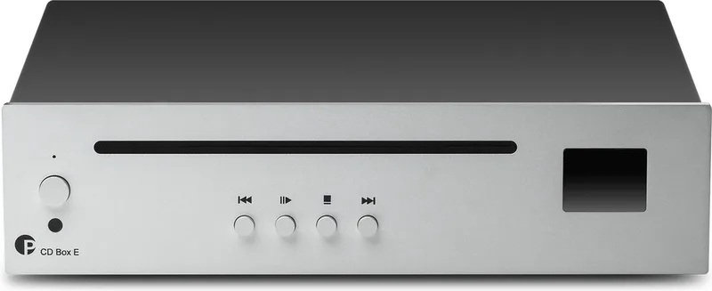 CD Box E CD-speler – Nauwkeurige Audio Weergave – Hoogwaardige DAC – Compact Design van Pro-Ject in Zilver – productfoto