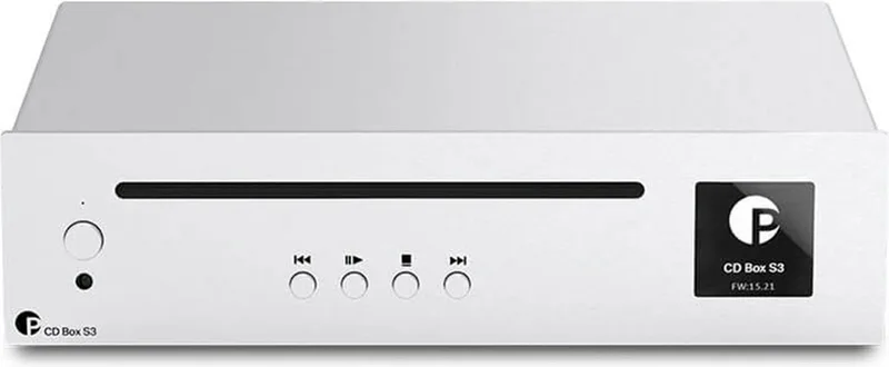 CD Box S3 CD-speler van Pro-Ject in Zilver – productfoto