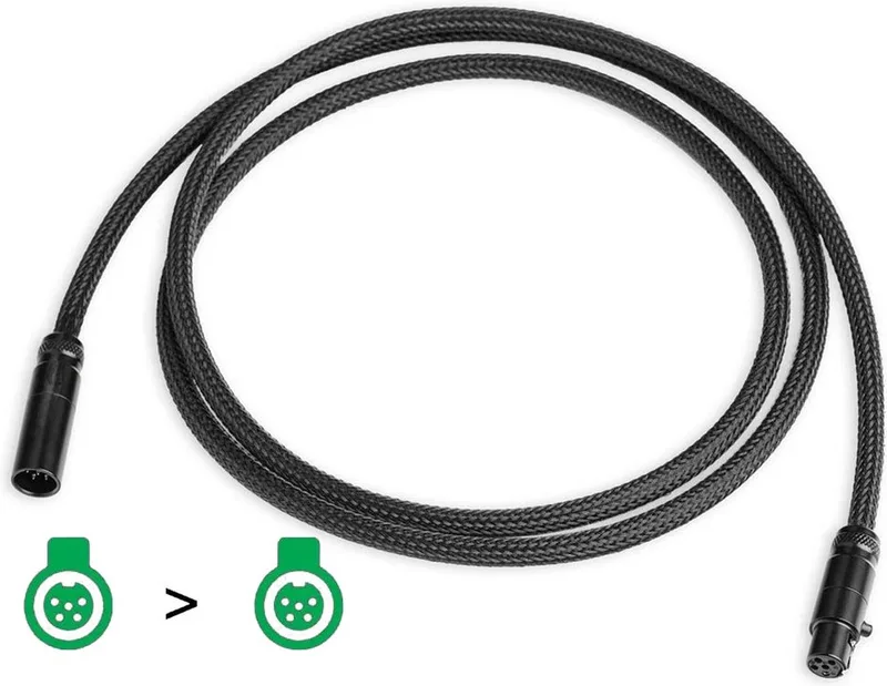Connect it Phono DS MiniXLR / MiniXLR 1.23 meter Platenspeleraccessoire van Pro-Ject in Zwart – productfoto