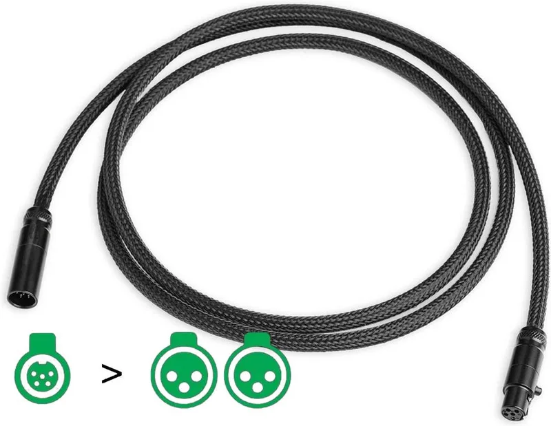 Connect it Phono DS MiniXLR / XLR 1.23 meter Platenspeleraccessoire de Pro-Ject en Noir – photo produit