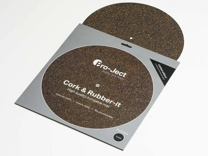 Cork & Rubber-It 1mm platenspelermat van Pro-Ject – productfoto