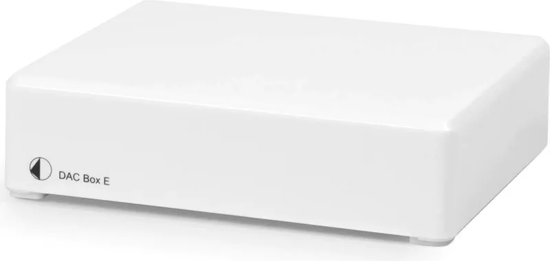 DAC Box E Digitaal Analoog Converter - High-Resolution Audio - Nauwkeurige Signaalconversie - Verbeterde Muzikale Beleving by Pro-Ject in White – product photo