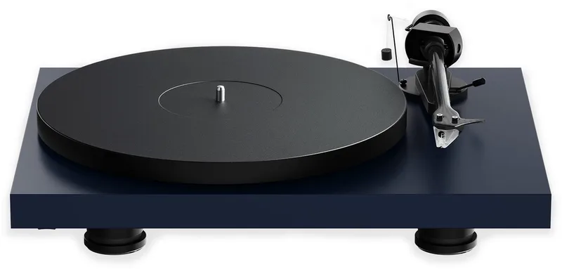 Debut EVO 2 platenspeler van Pro-Ject in Satijn blauw – productfoto
