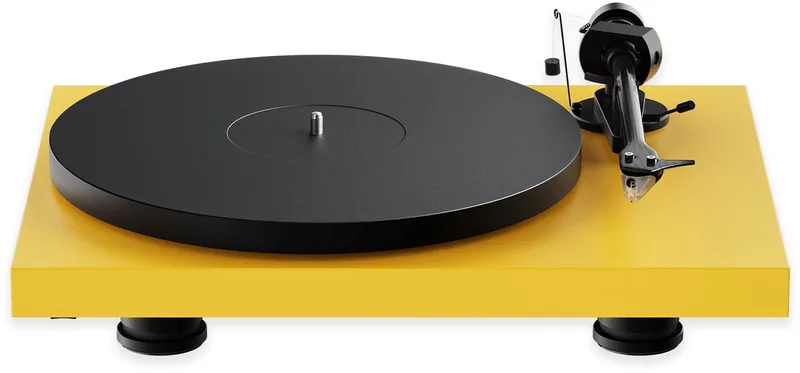 Debut EVO 2 platenspeler satijn geel von Pro-Ject – Produktfoto