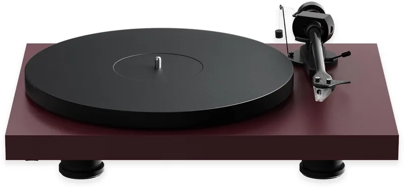 Debut EVO 2 platenspeler - Satijn rood van Pro-Ject in Satin Wine Red – productfoto
