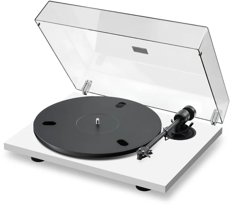 E1.2 BT Bluetooth Platenspeler – met Phono Voorversterker – Plug and Play – 33/45 RPM – LP Speler – Handmatige Platenspeler van Pro-Ject in Wit – productfoto