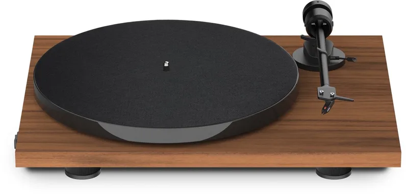 E1 AT3600L Platenspeler - Direct Klaar voor Gebruik - Kristalhelder Vinylgeluid van Pro-Ject in Walnoot – productfoto