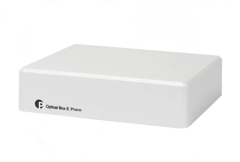 Optical Box E Phono phono voorversterker wit van Pro-Ject – productfoto