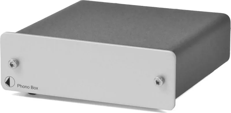 Phono Box DC Voorversterker MM/MC - Hoogwaardige Signaalversterking - Helder en Nauwkeurig Geluid - Duurzaam & Betrouwbaar van Pro-Ject in Zilver – productfoto