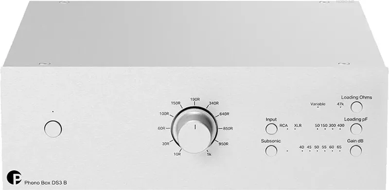 Phono Box DS3 B Phono voorversterker van Pro-Ject in Zilver – productfoto