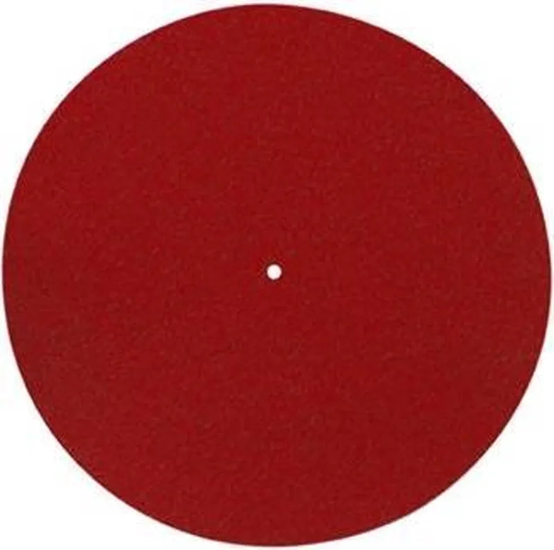 Slipmat 300MM - Donkerrood by Pro-Ject in Red – product photo