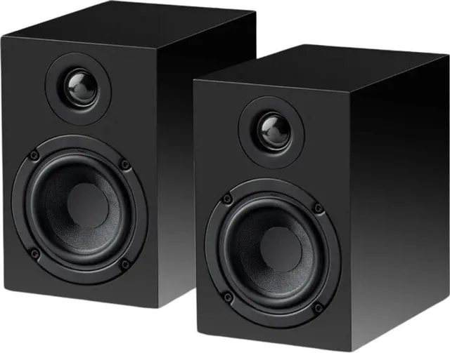 Speaker Box 3E Carbon Boekenplank Speakers - High-End Geluid - Carbon Afwerking - 2-Weg - Satijn