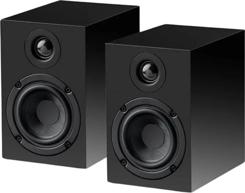 Speaker Box 3E Carbon Boekenplank Speakers - High-End Geluid - Carbon Afwerking - 2-Weg - Satijn van Pro-Ject in Zwart – productfoto