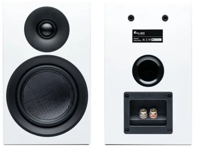 Speaker Box 3E Carbon Boekenplank Speakers - High-End Geluid - Carbon Afwerking - 2-Weg - Satijn van Pro-Ject in Wit – productfoto