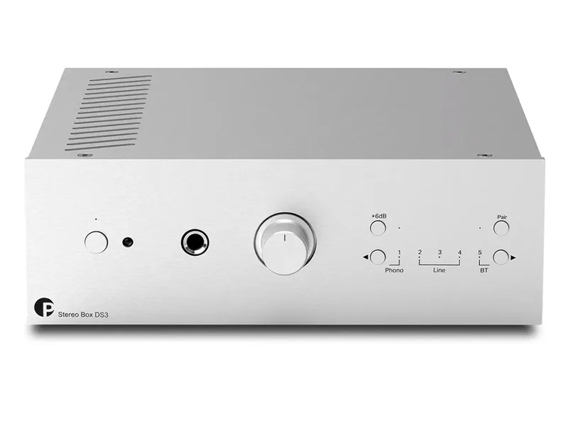 stereo Box DS3 stereo versterker zilver van Pro-Ject – productfoto