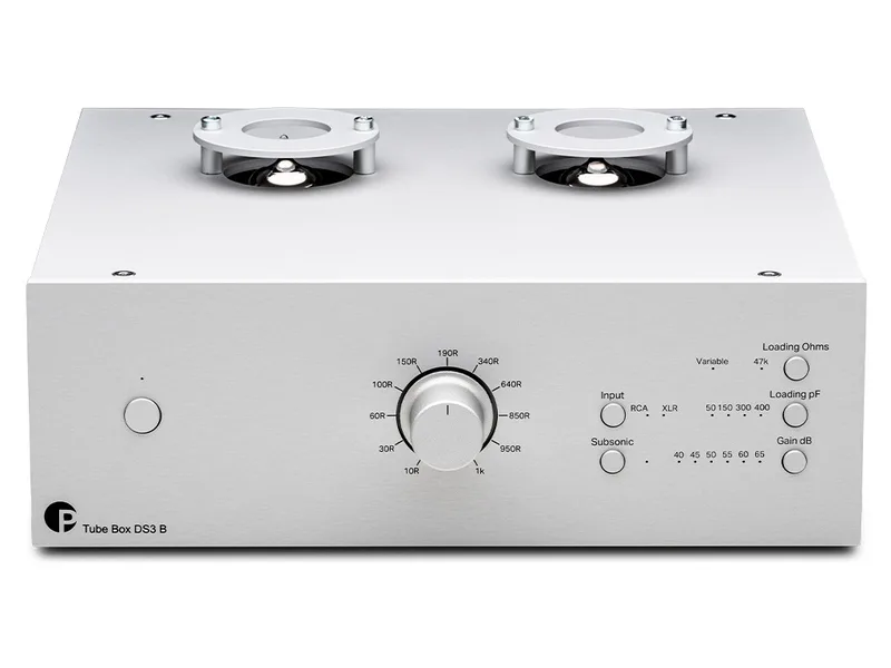 Tube Box DS3 B phono voorversterker zilver von Pro-Ject – Produktfoto