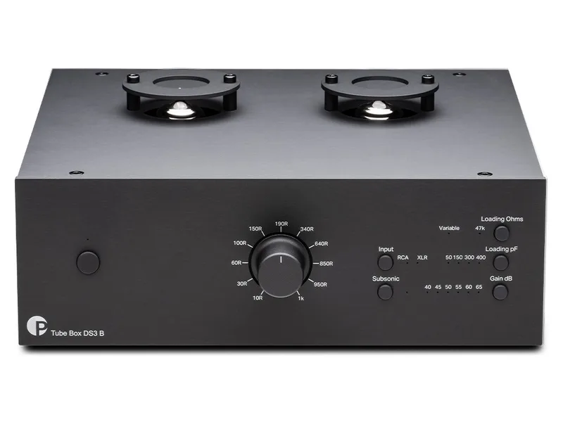 Tube Box DS3 B phono voorversterker zwart von Pro-Ject – Produktfoto