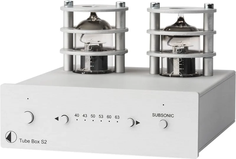 Tube Box S2 phono voorversterker zilver från Pro-Ject – produktbild